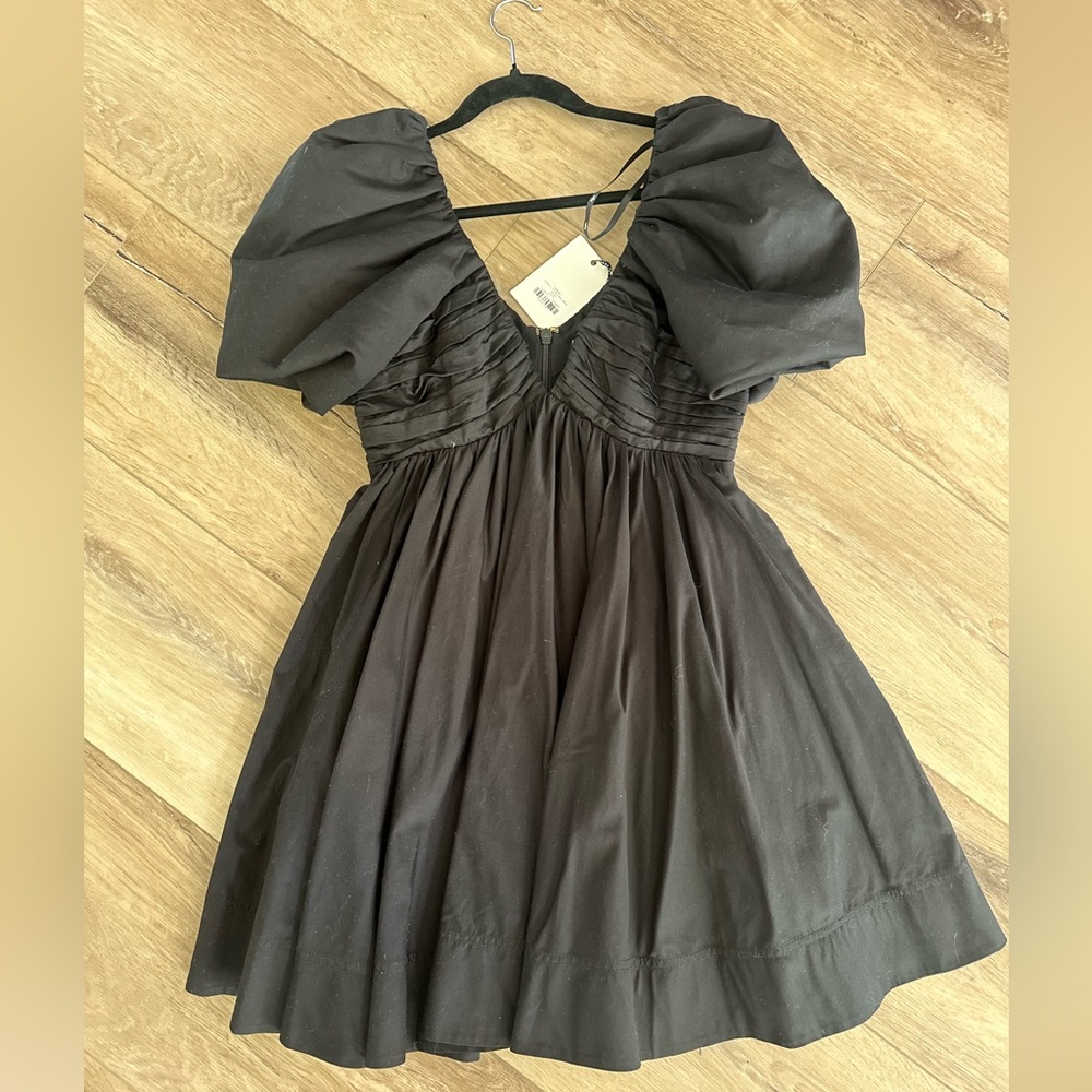 AJE Gabriella Plunge Mini Dress